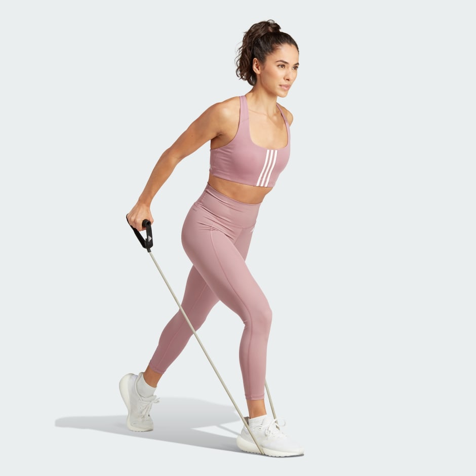 adidas Powerimpact Training Medium-Support Bra - Pink | adidas LK