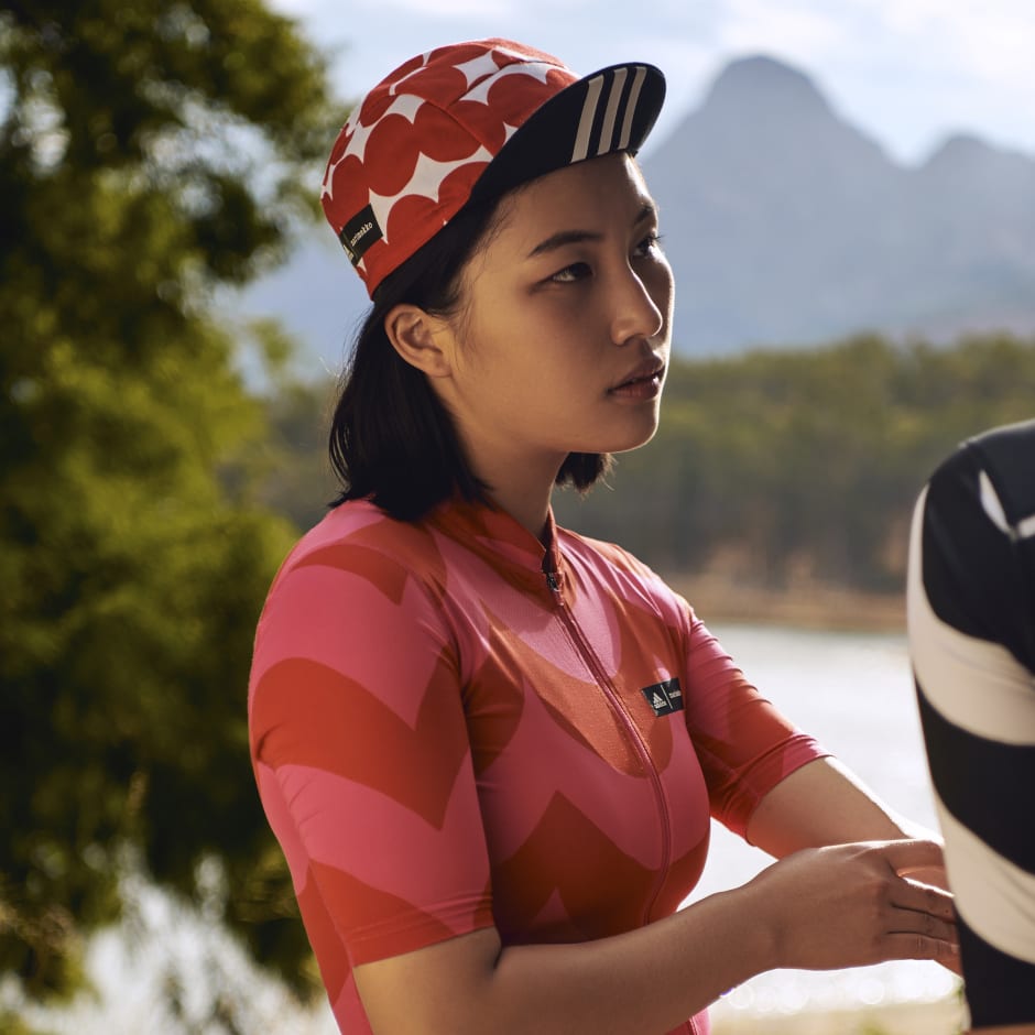 adidas The Marimekko Graphic Cycling Jersey - Pink | adidas QA