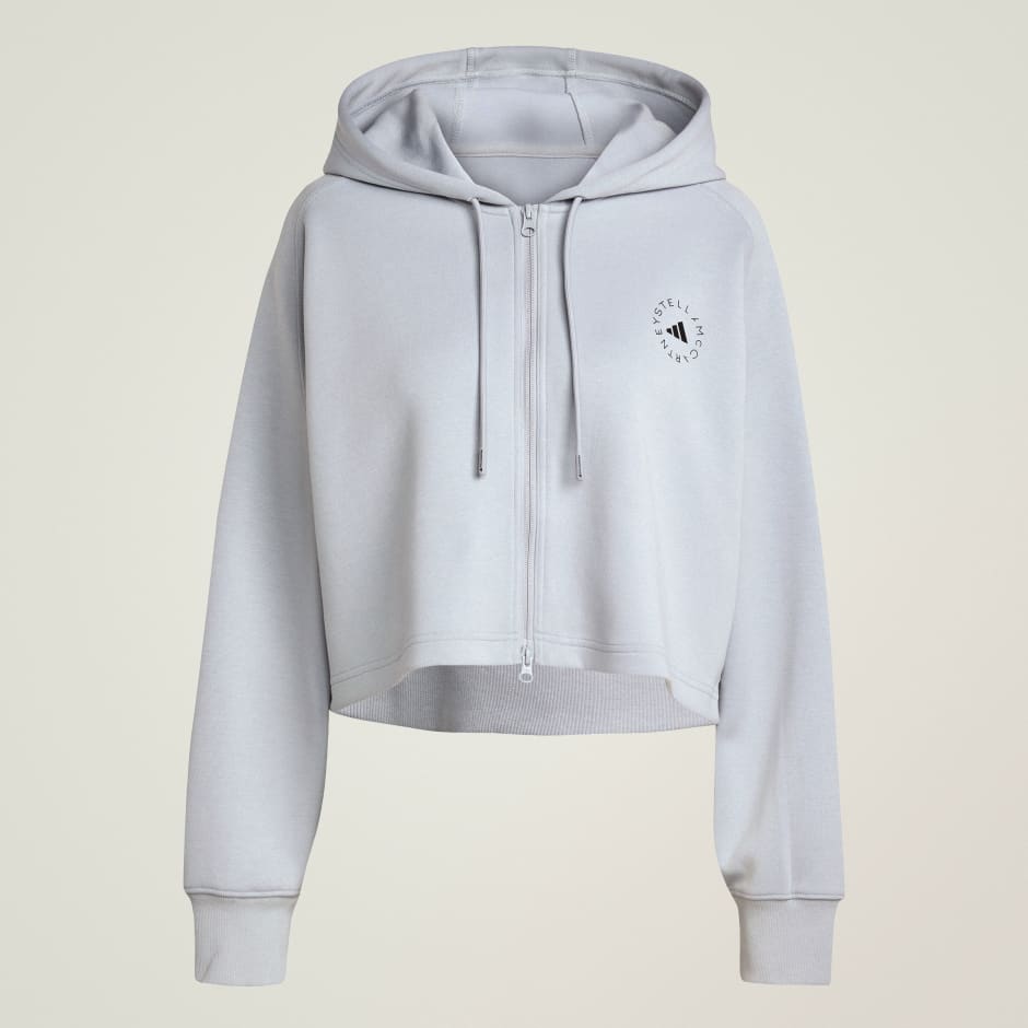 Skraćena majica s kapuljačom adidas by Stella McCartney Sportswear