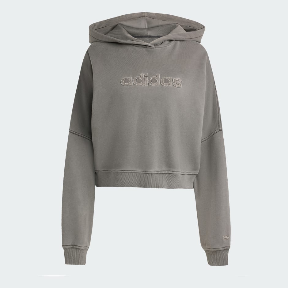 Washed Cropped Hoodie