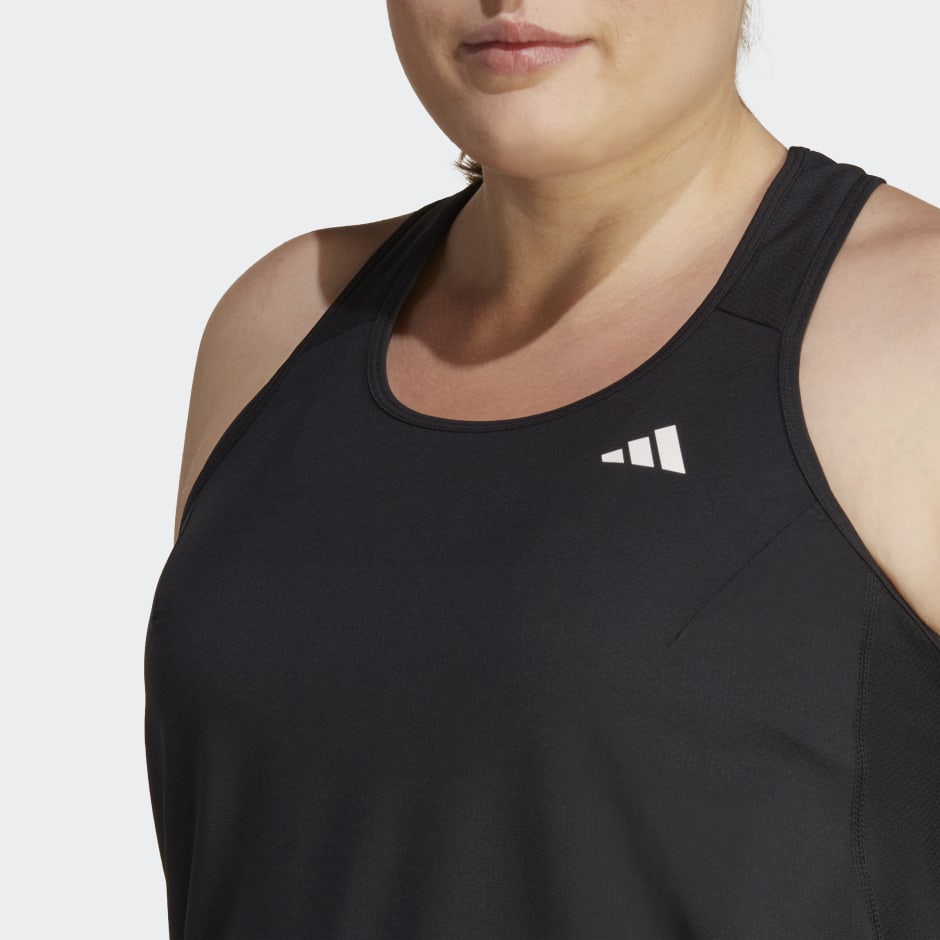 restjes kristal Maken Women's Clothing - Own the Run Running Tank Top (Plus Size) - Black | adidas  Oman