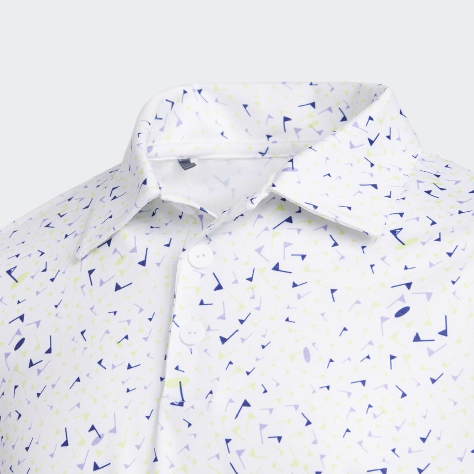 Flag-Print Polo Shirt