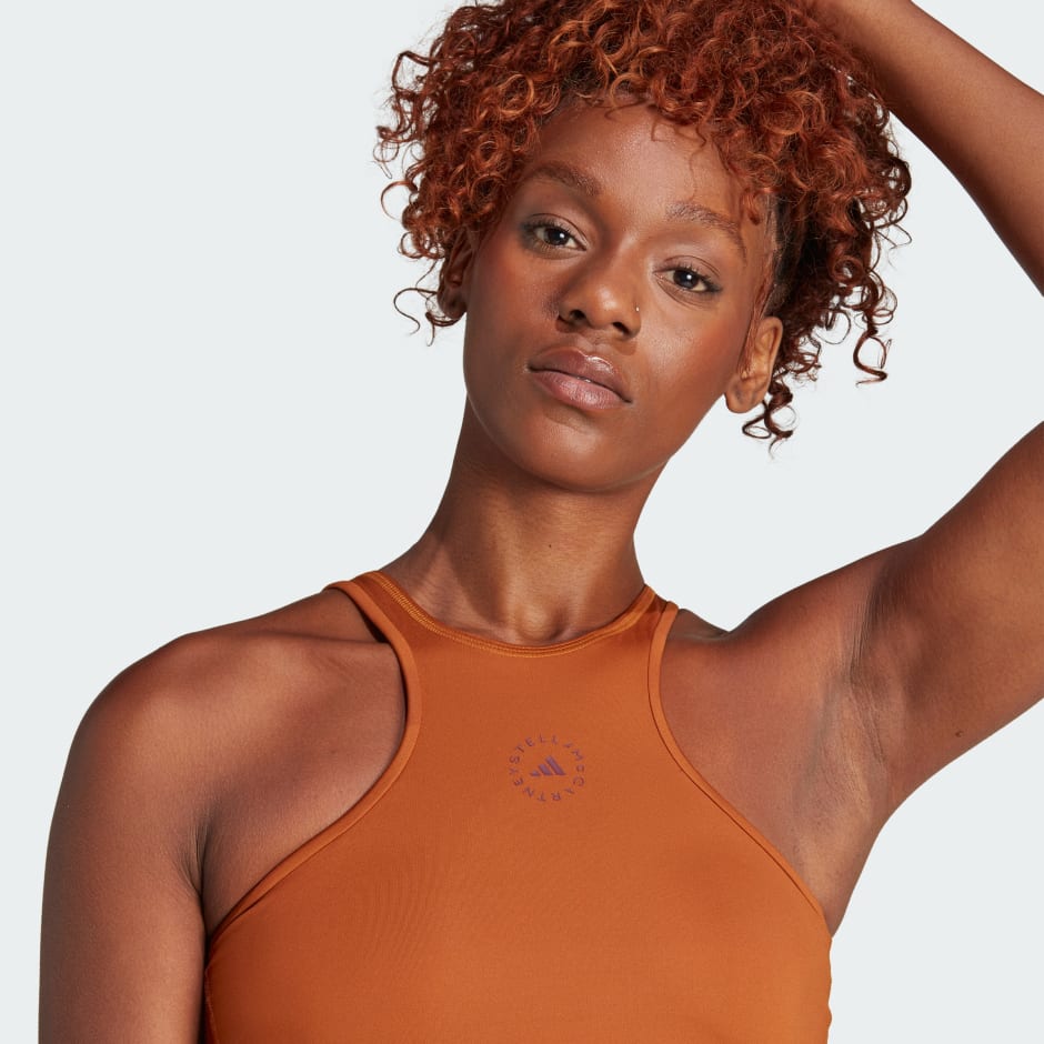 adidas adidas by Stella McCartney TruePace Running Crop Top - Brown