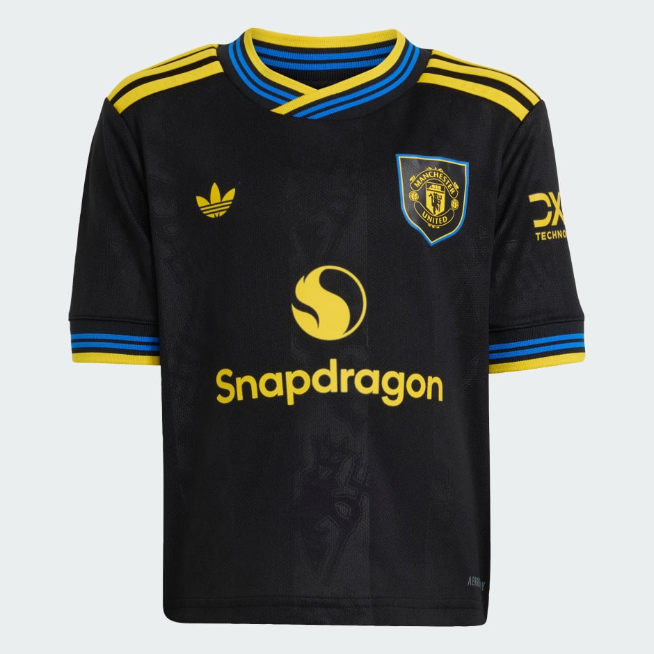 Set mini din al treilea echipament Manchester United 25/26 pentru copii