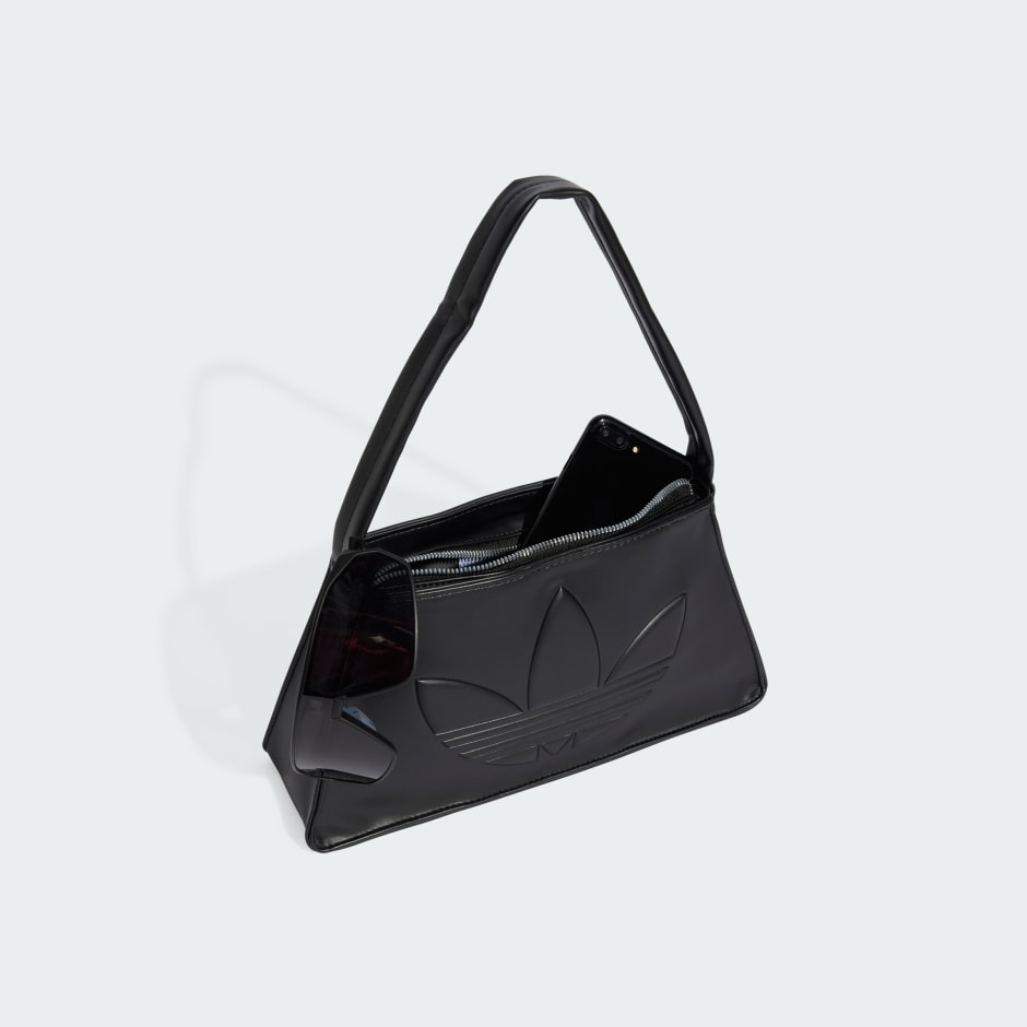【ADIDAS】OUTLINE TREFOIL SHOULDER BAG Outline Trefoil Shoulder Bag - Black | adidas Hong Kong