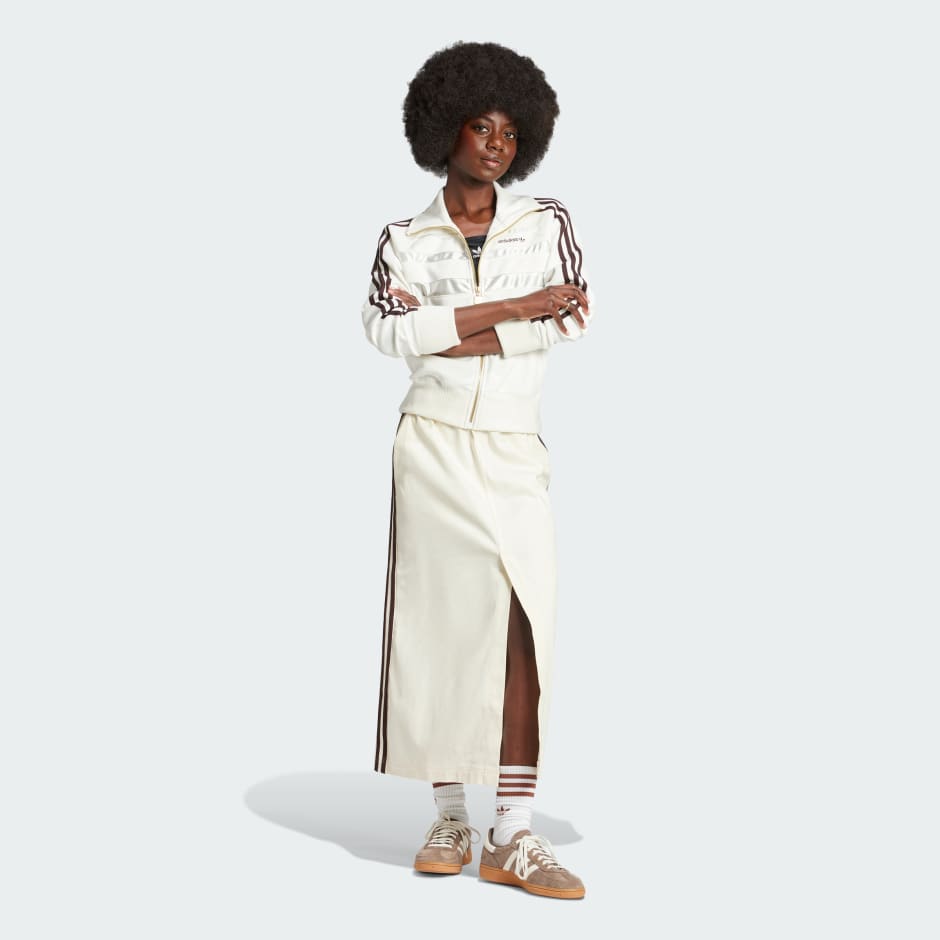 Cotton Twill Midi Skirt
