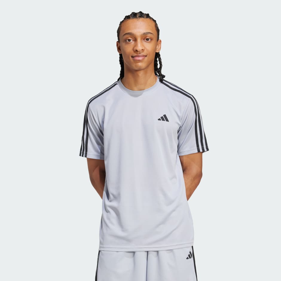 Train Essentials 3-Stripes Training Tee