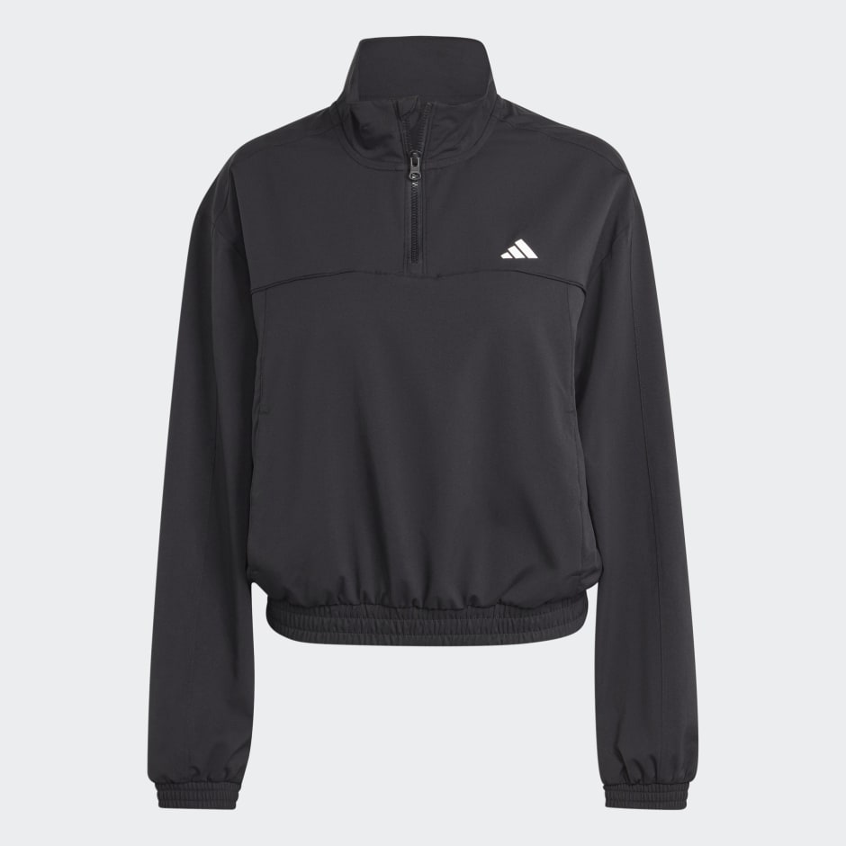 adidas Jacket Track GH Black adidas Essentials AEROREADY - Train Woven Quarter-Zip |