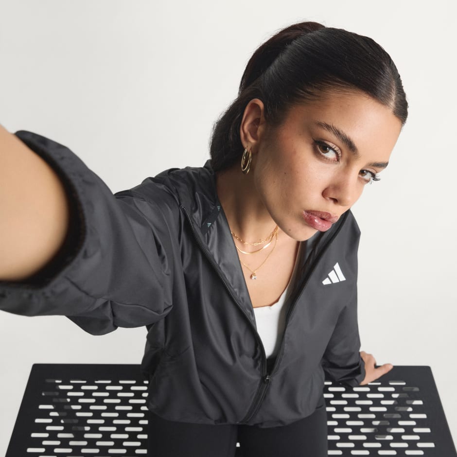 Jachetă antiv&acirc;nt Hyperglam cu 3 dungi