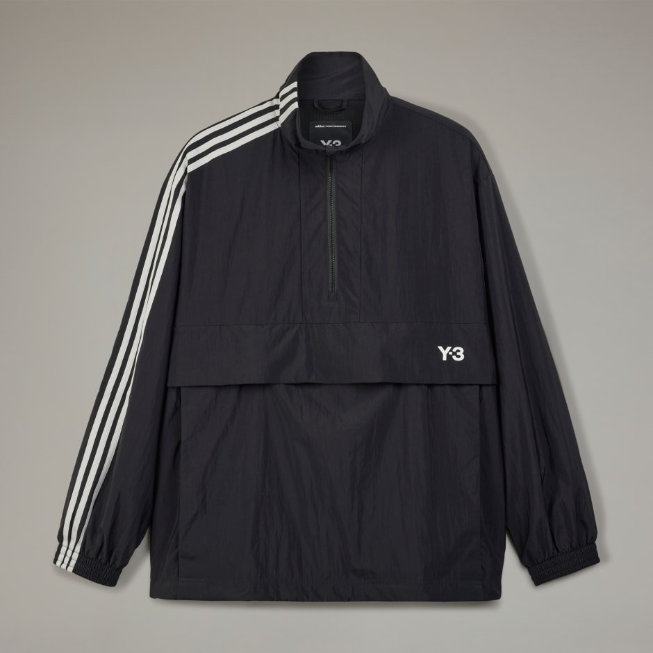 Y-3 3-Stripes Nylon Shell 1/2 Zip Jacket