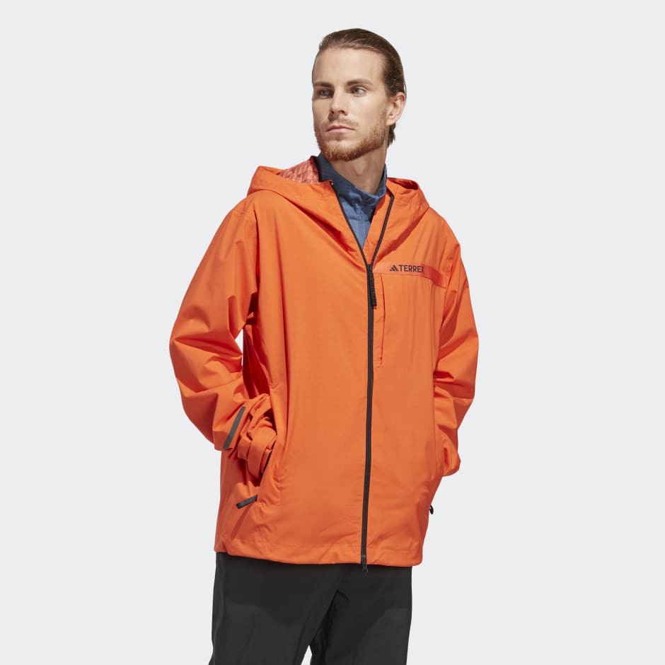 Clothing - Terrex Multi RAIN.RDY 2.5-Layer Rain Jacket - Orange ...