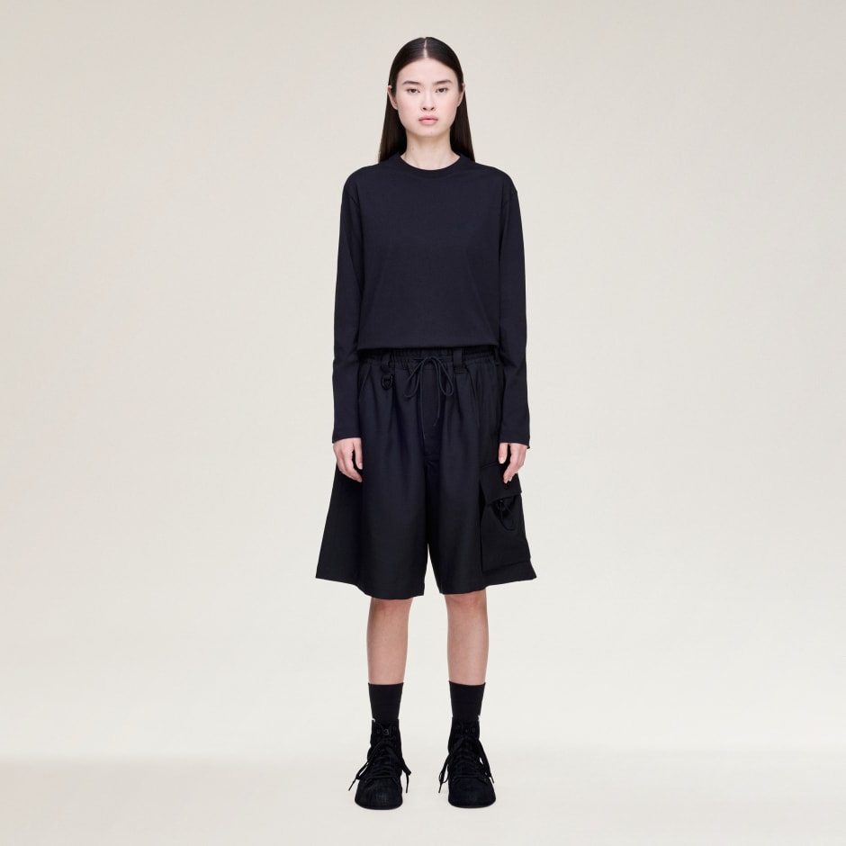 TRICOU CU M&Acirc;NECI LUNGI CU LOGO Y-3