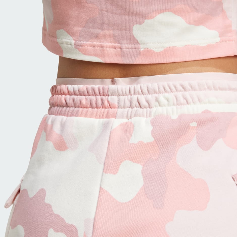 Short cargo imprim&eacute; camouflage 3 bandes Essentials