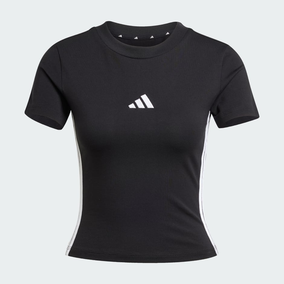 Tricou Essentials pe corp cu 3 dungi pentru bebeluși