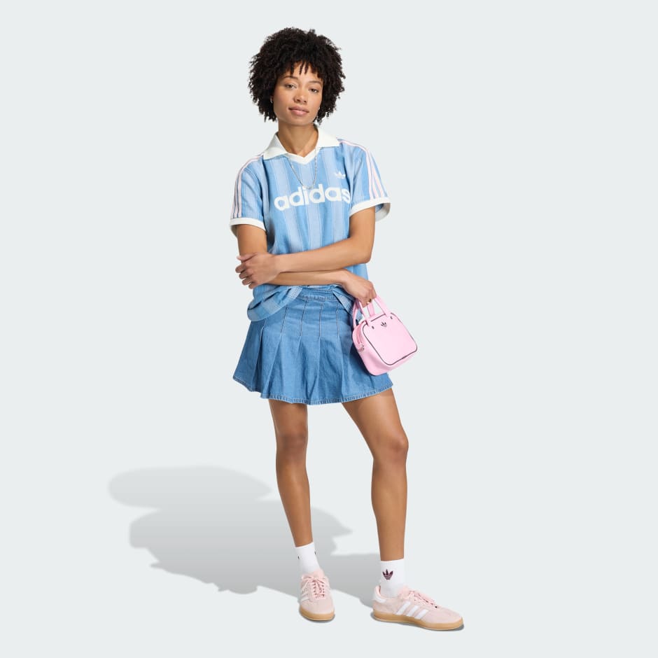 FUSTĂ PLISATĂ DIN DENIM