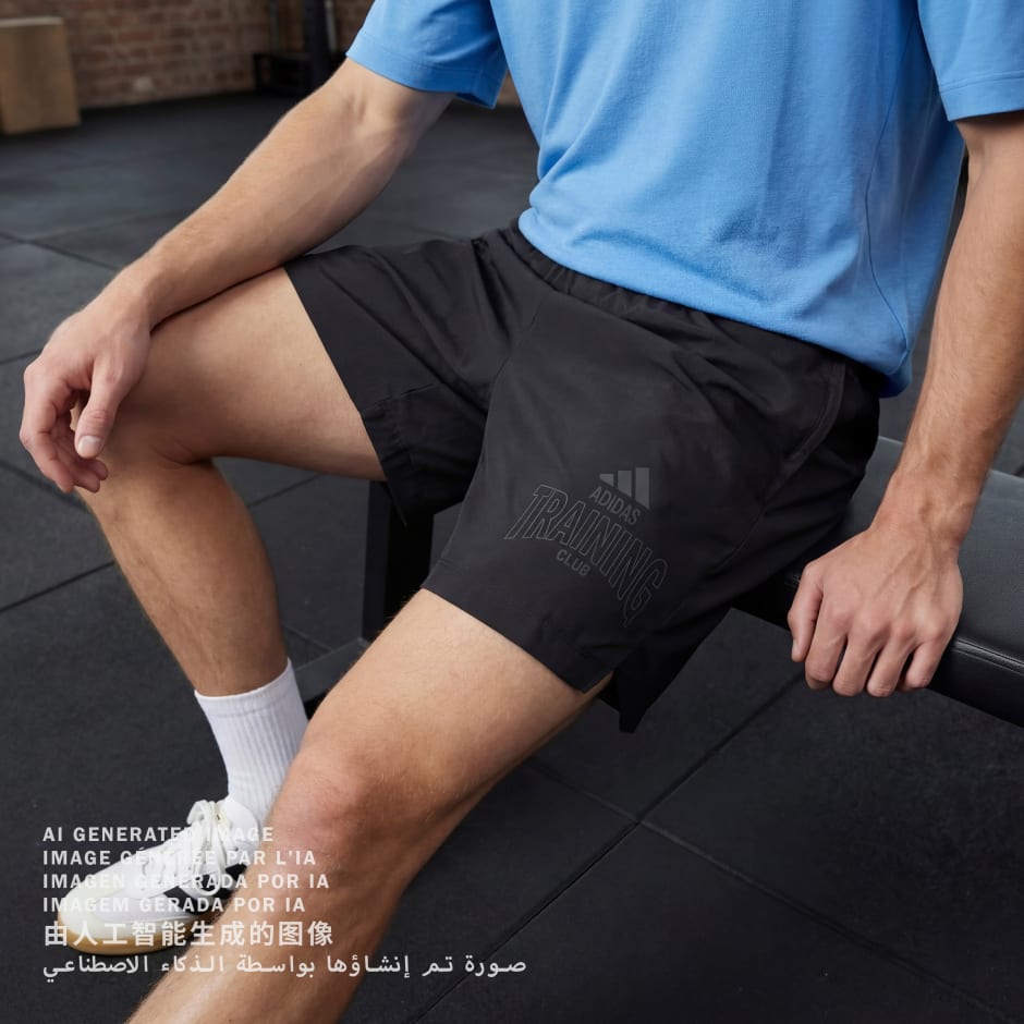 PANTALONI SCURȚI D4T POWER ESSENTIALS WORKOUT GRAPHICS