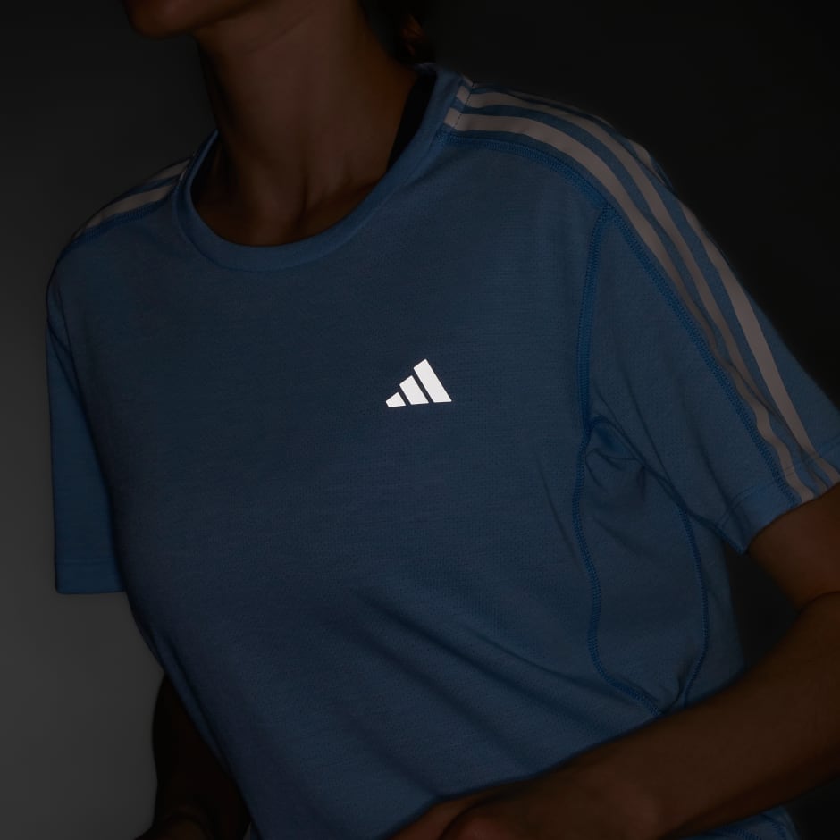 Own the Run 3-Stripes Tee