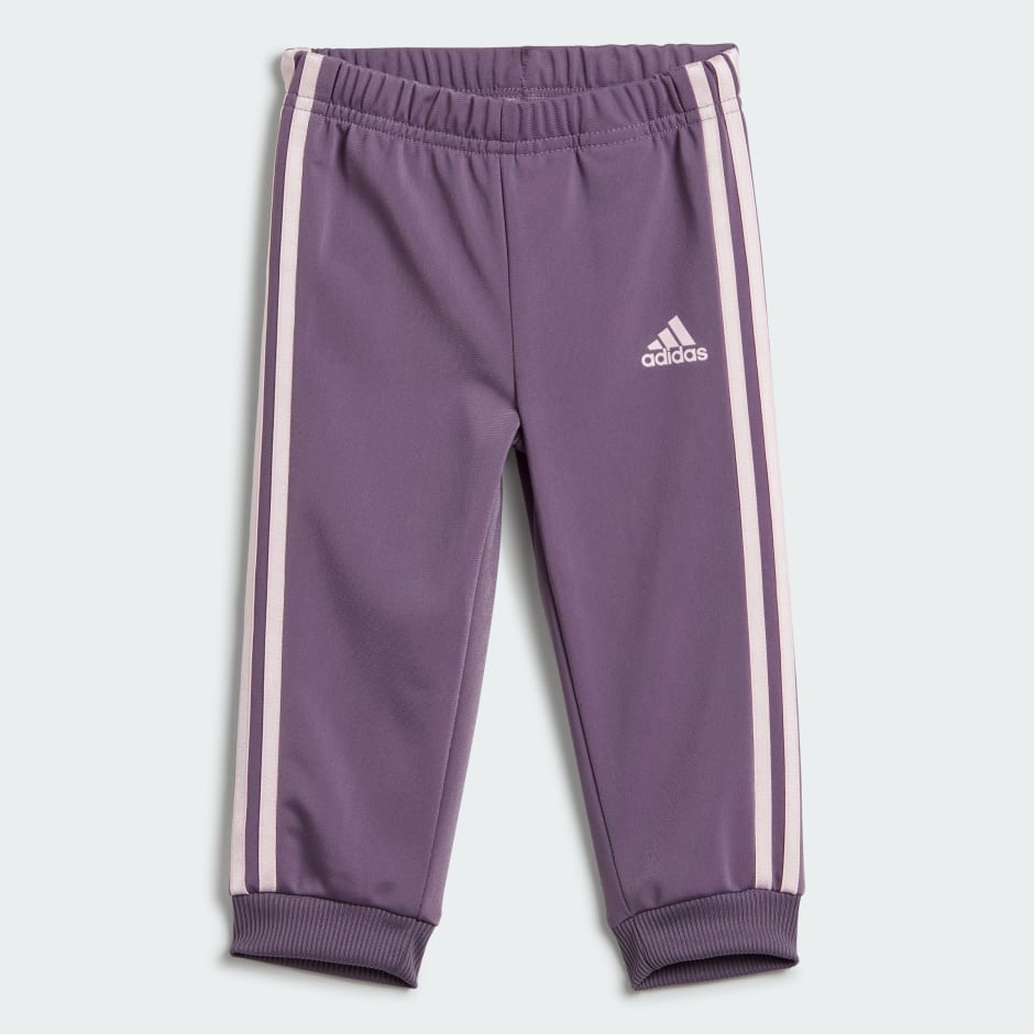 Kids Clothing - Essentials Shiny Hooded Track Suit - Pink | adidas ...