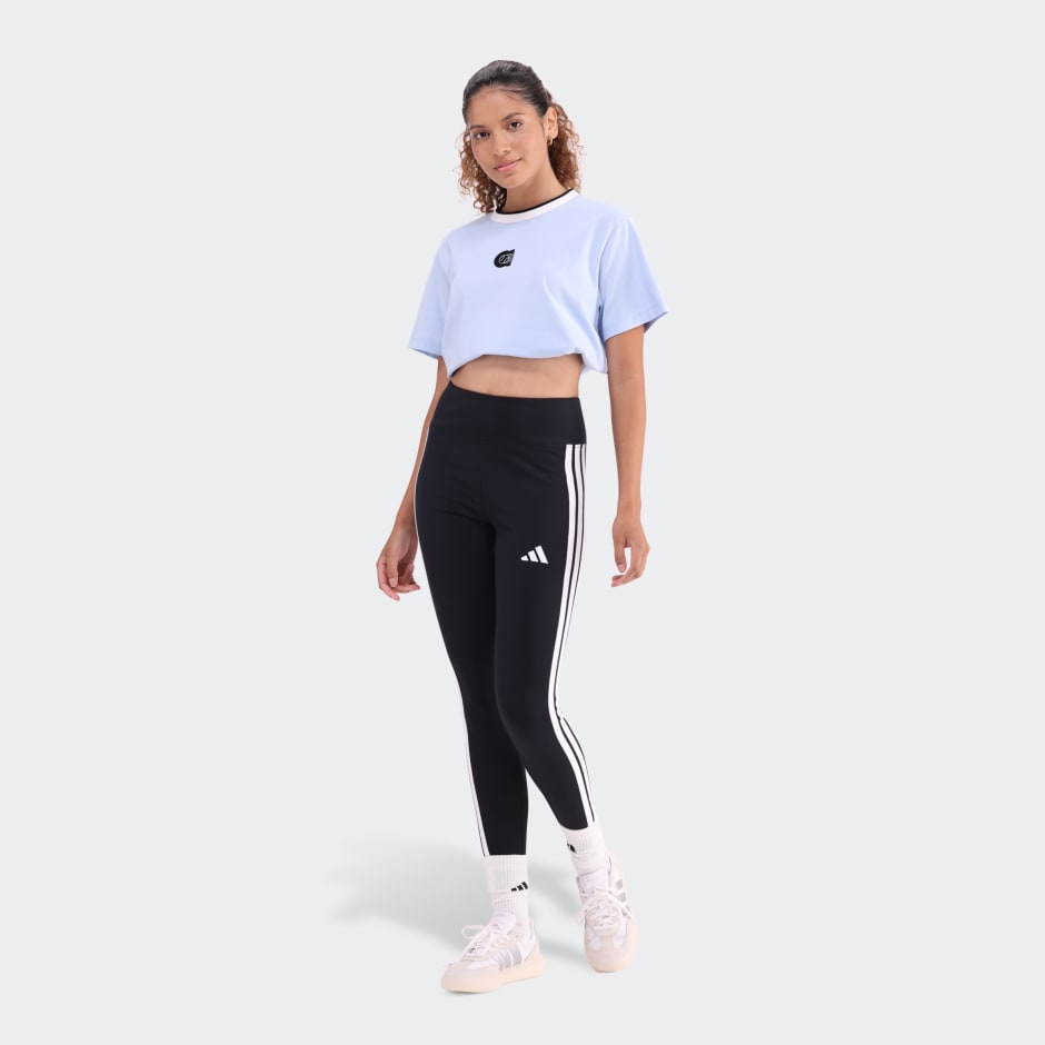 Essentials 3-Stripes Cotton Leggings