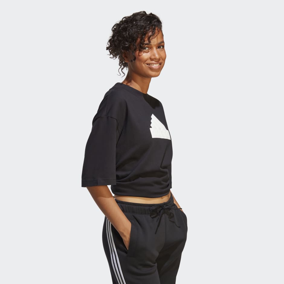 adidas Future Icons Badge of Sport Boyfriend Tee - Black | adidas ZA