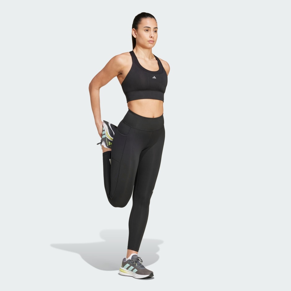 Clothing - Own the Run 7/8 Leggings - Black | adidas South Africa