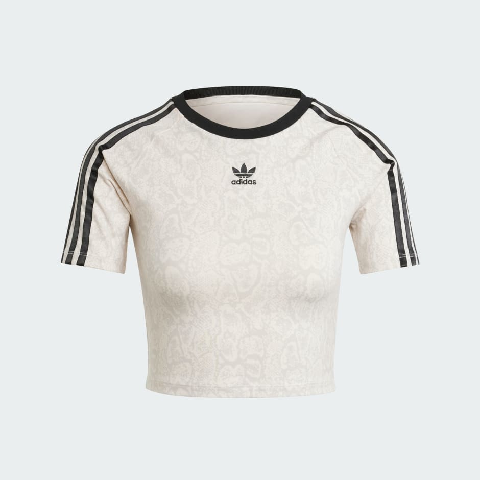 少し豊富な贈り物 White - Tee Baby 3-Stripes Snakeskin - CLOTHING | Oman adidas トップス
