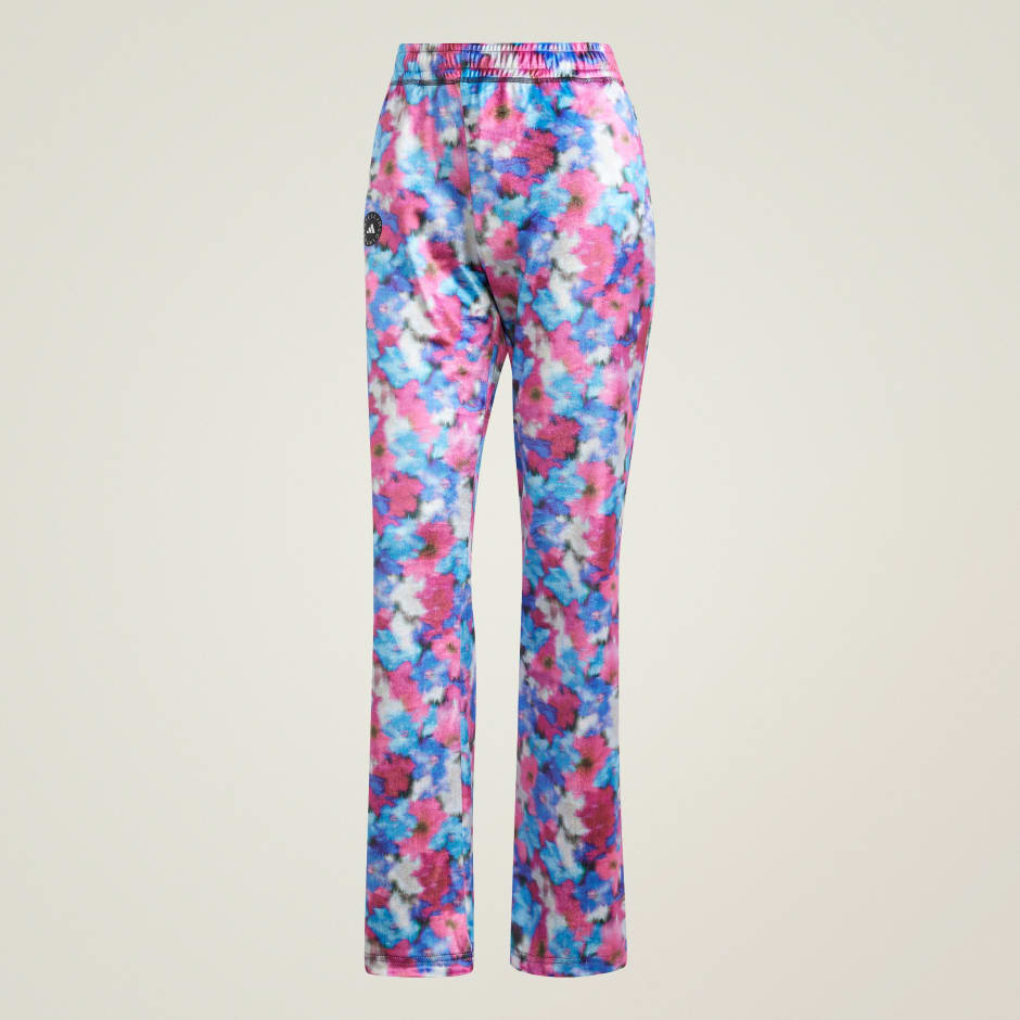 Pantaloni de trening din catifea adidas by Stella McCartney