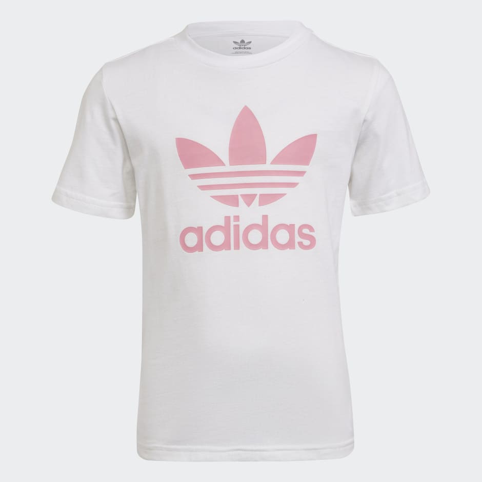 Peach and hot sale white adidas shirt