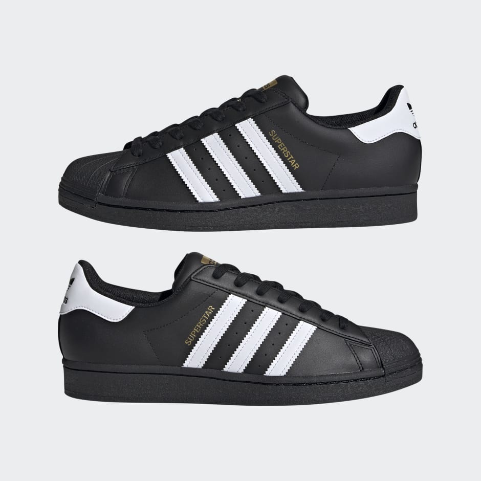 Adidas superstar clearance shoes in black