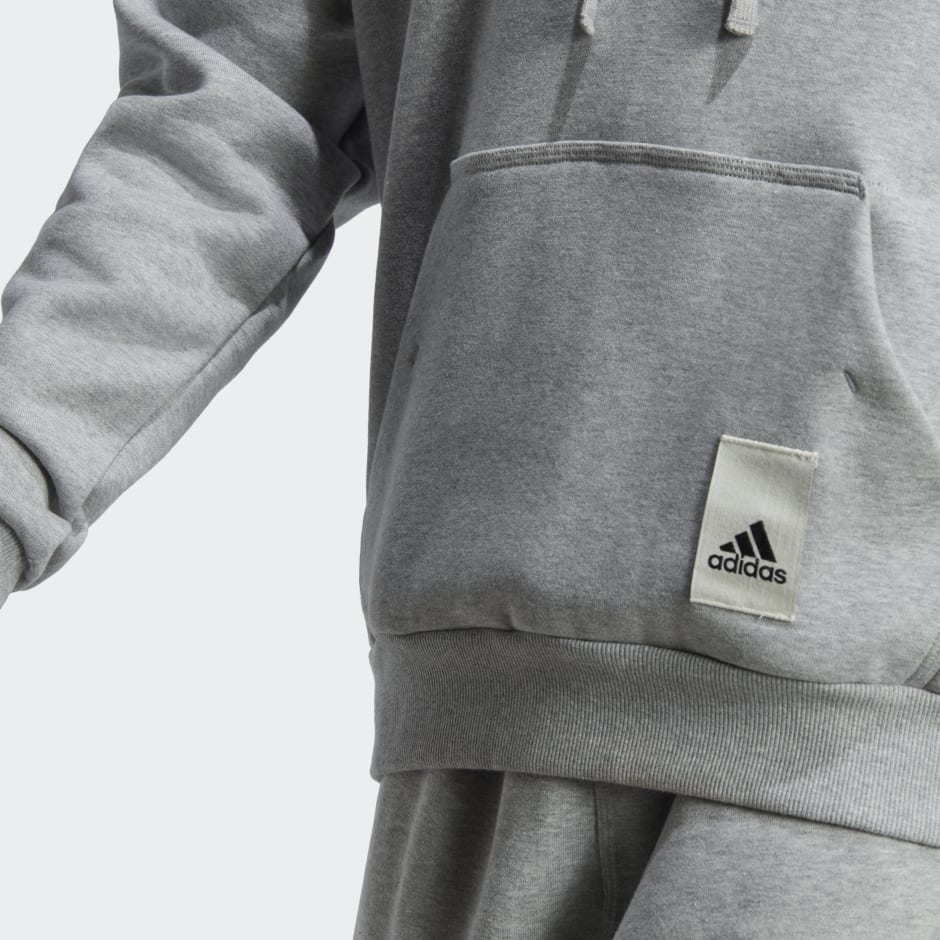 Clothing Lounge Fleece Hoodie Grey adidas South Africa