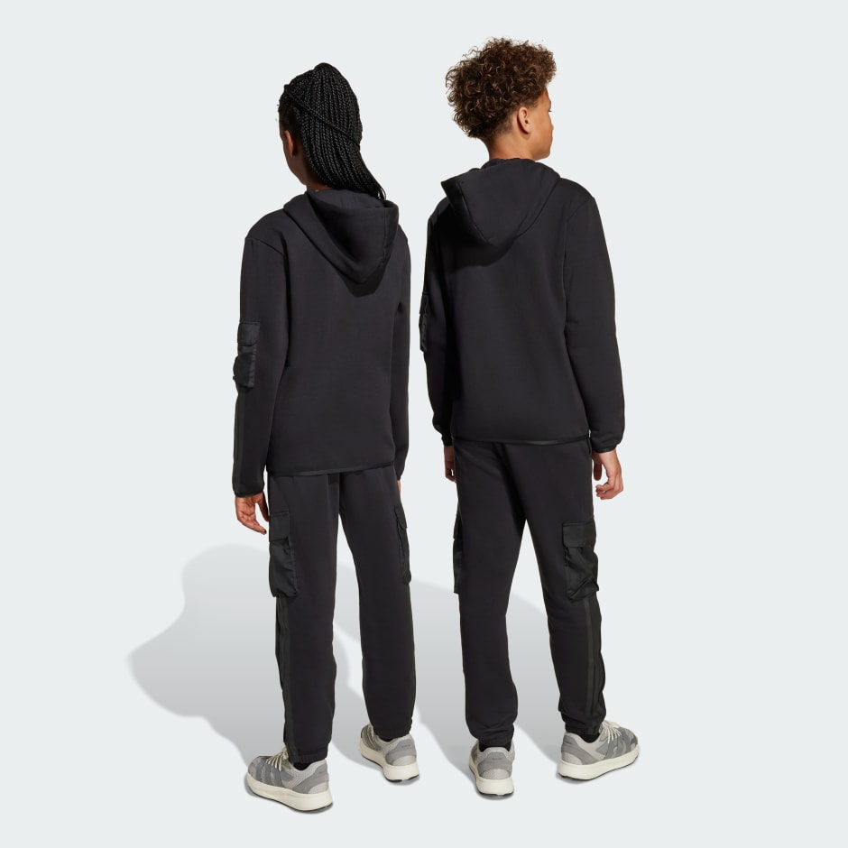 多功能絨毛小童工裝褲