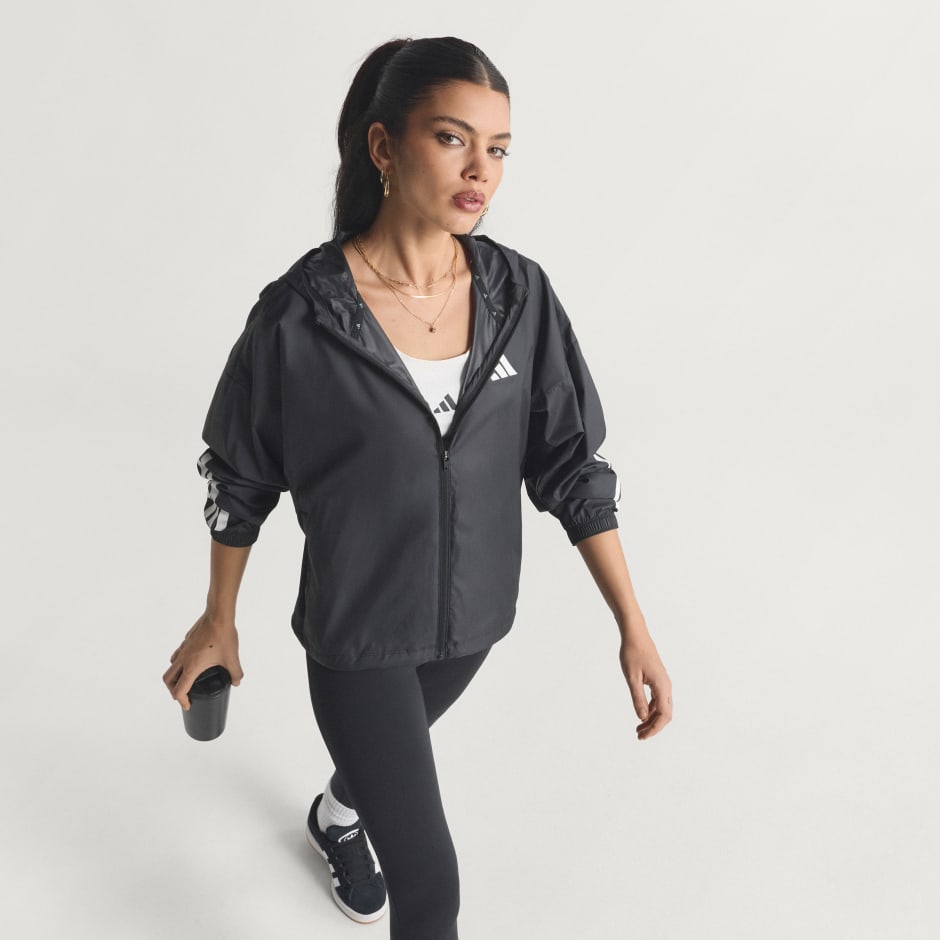 Jachetă antiv&acirc;nt Hyperglam cu 3 dungi