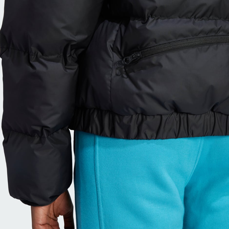 adidas By Stella McCartney Quilted Shell Puffer Jacket in Green