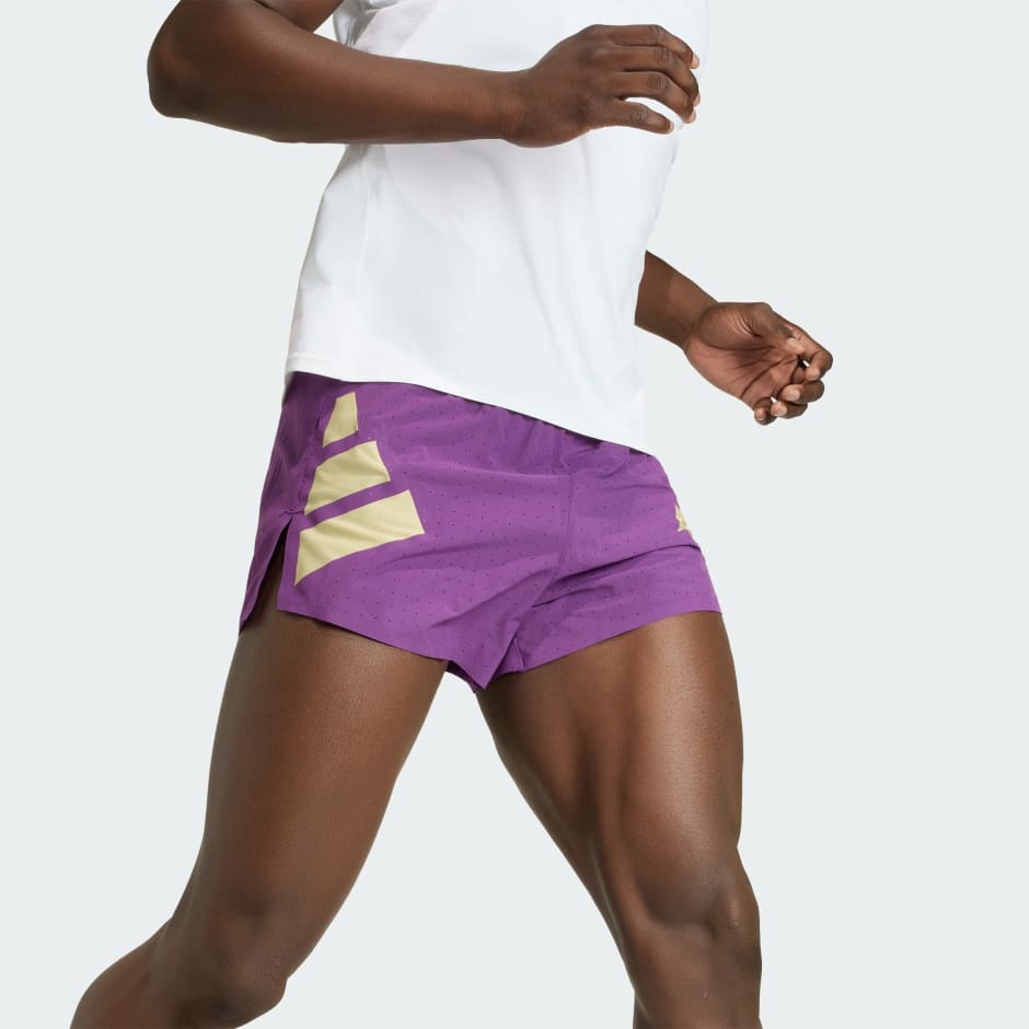 Pantaloni scurți Adizero Road to Records cu fante