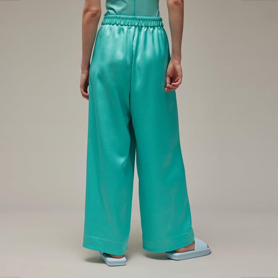 Y-3 Wide Leg Tech Seersucker Pants