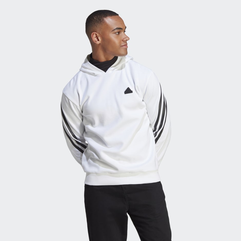 Men's Clothing - Future Icons 3-Stripes Hoodie - White | adidas Kuwait