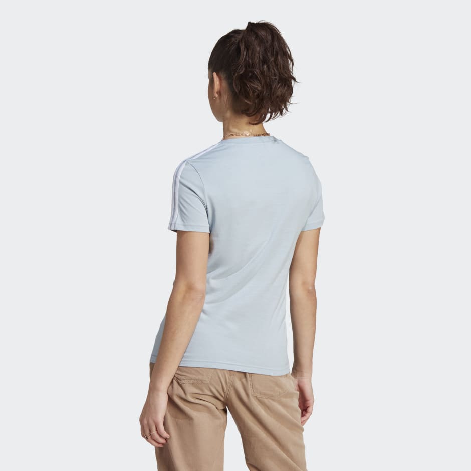 T-shirt Essentials Slim 3-Stripes