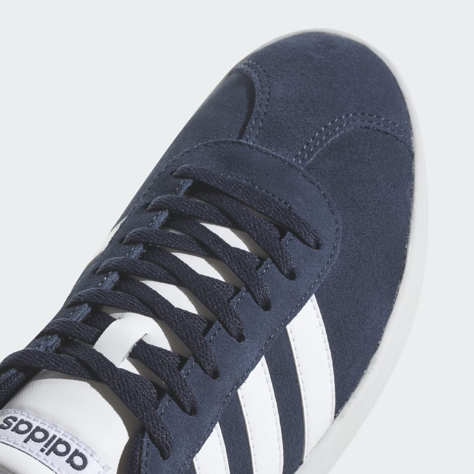 Adidas Vl Court 2.0 DA9854 Mens Blue Suede Lace Up Lifestyle Sneakers -  Ruze Shoes