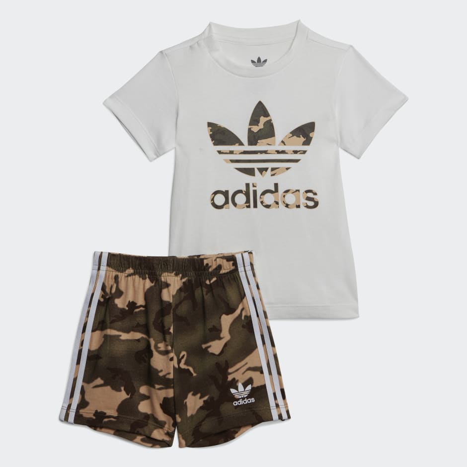 adidas Camo Tee and Set - White | adidas