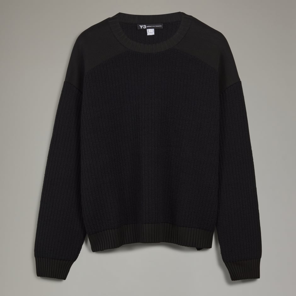 Clothing - Y-3 Utility Crew Sweater - Black | adidas Oman