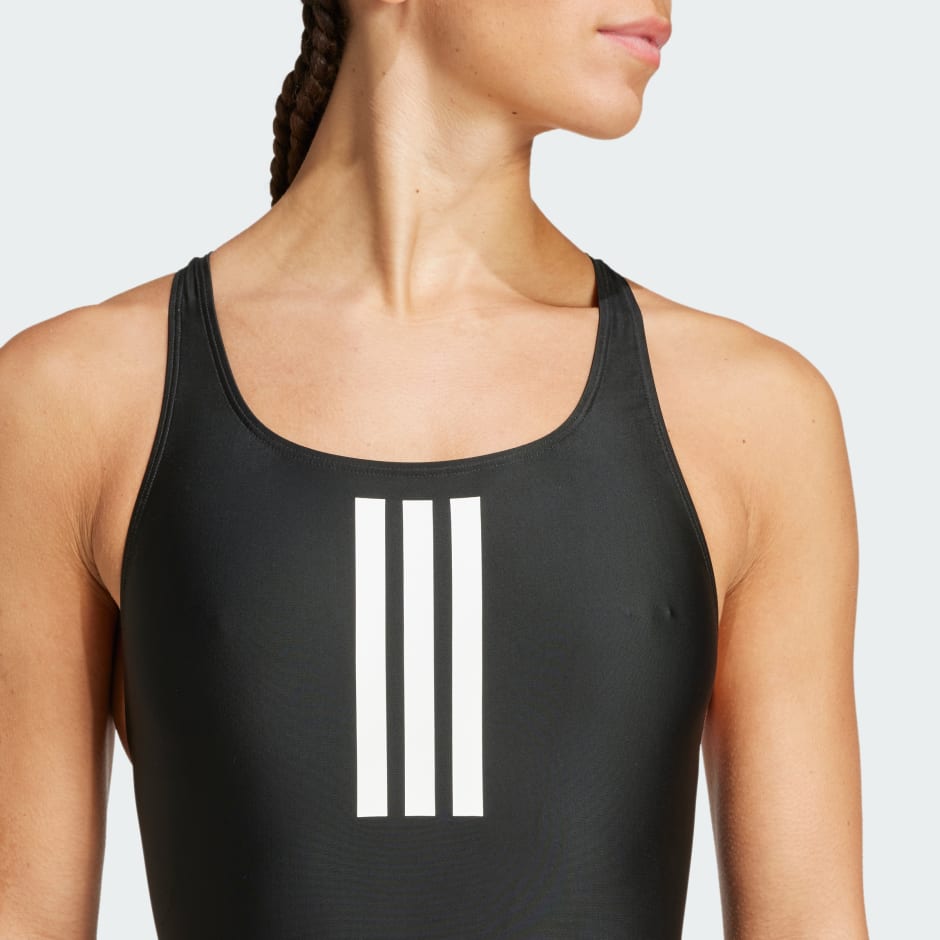 Kupaći kostim s tri pruge i V-izrezom na leđima