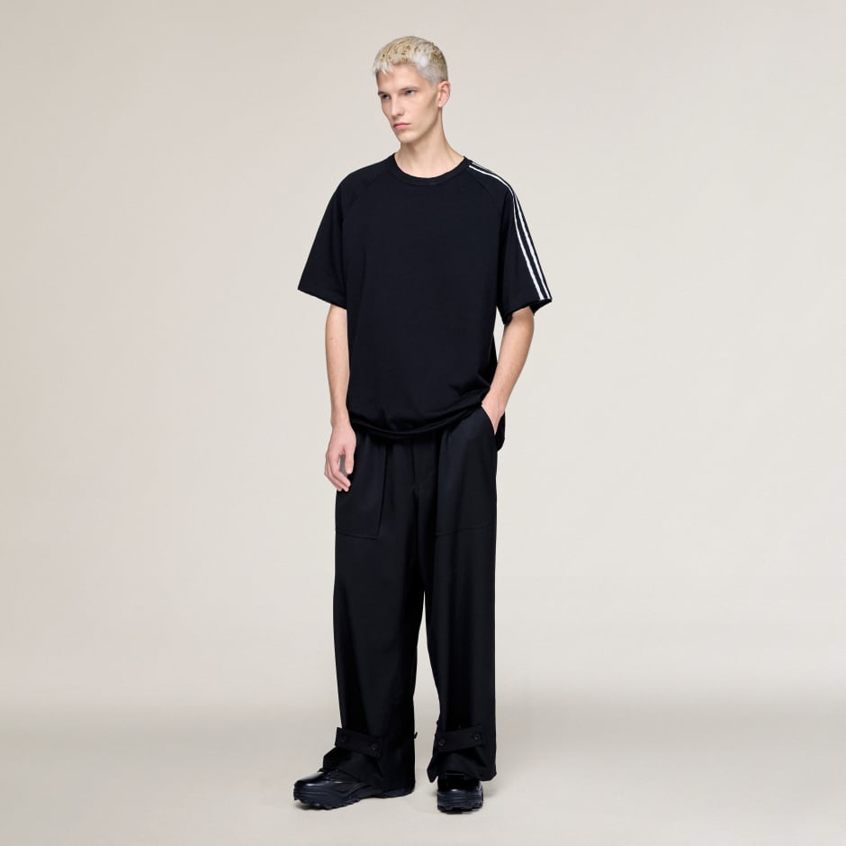 Y-3 RAW EDGE 3 STRIPES SHORT SLEEVE TEE