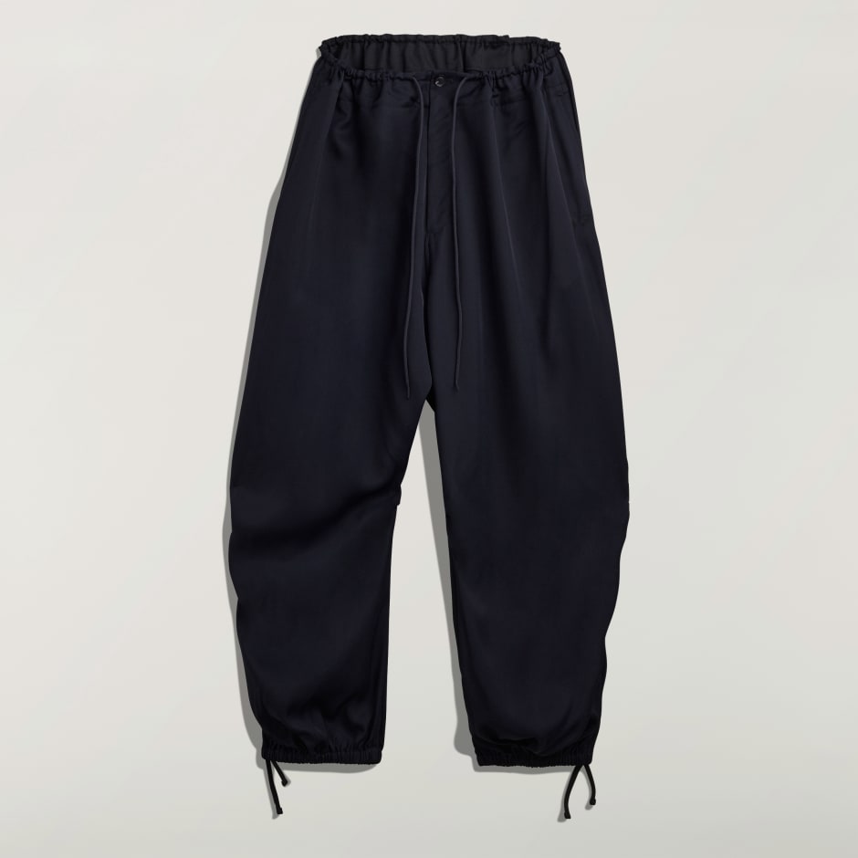 Pantaloni largi Y-3 din twill, cu țesătură diagonală