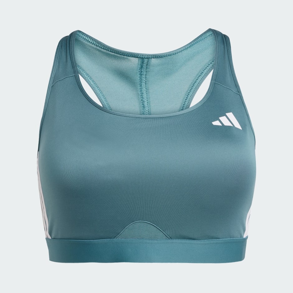 Powerreact Train Medium-Support 3-Stripes Bra