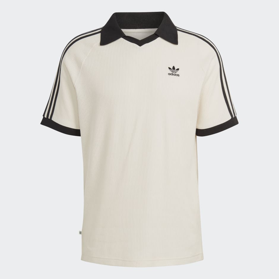 adidas Adicolor Classics Waffle Polo Shirt - Beige | OM