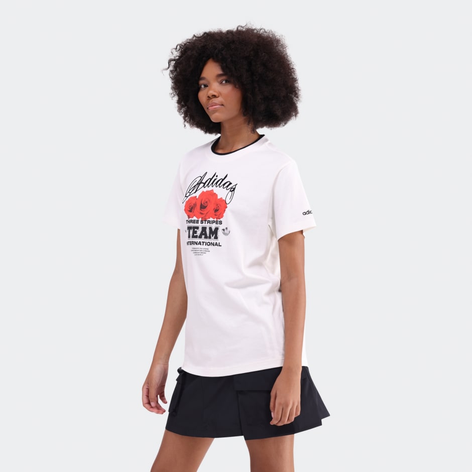 Trefoil Series Flower Loose T-Shirt