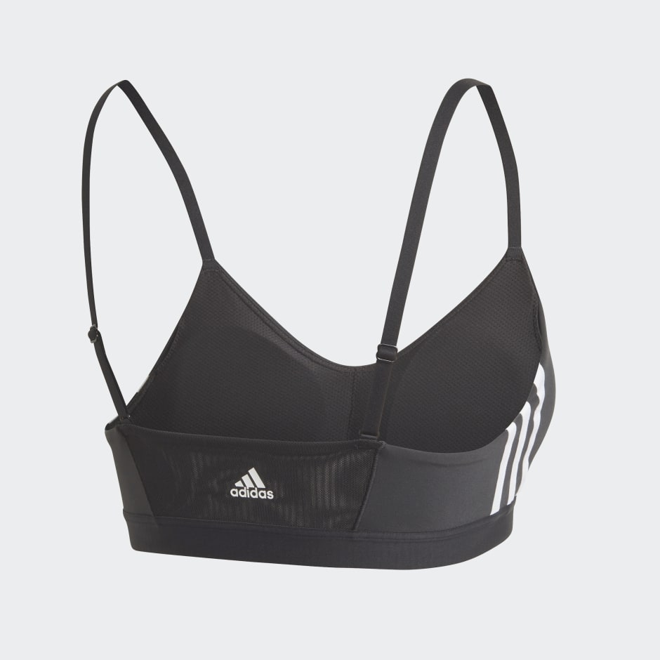 adidas All Me 3-Stripes Bra - Black | adidas KE