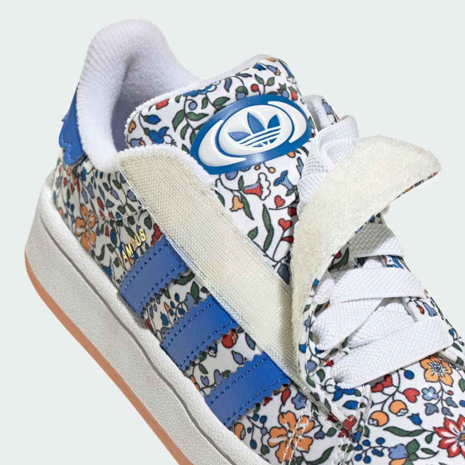 Campus 00s x Liberty London Pantofi pentru copii cu șiret elastic și &icirc;nchidere confortabilă