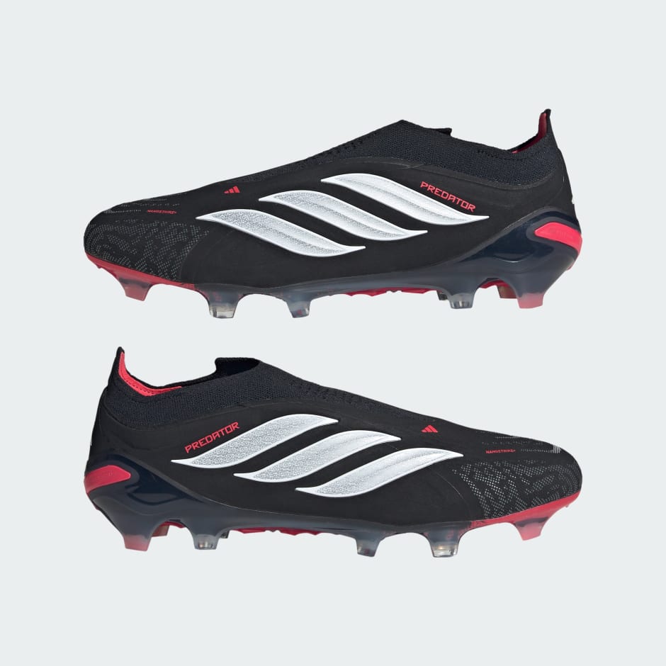 Ghete de fotbal fără șireturi PREDATOR ELITE pentru teren ferm