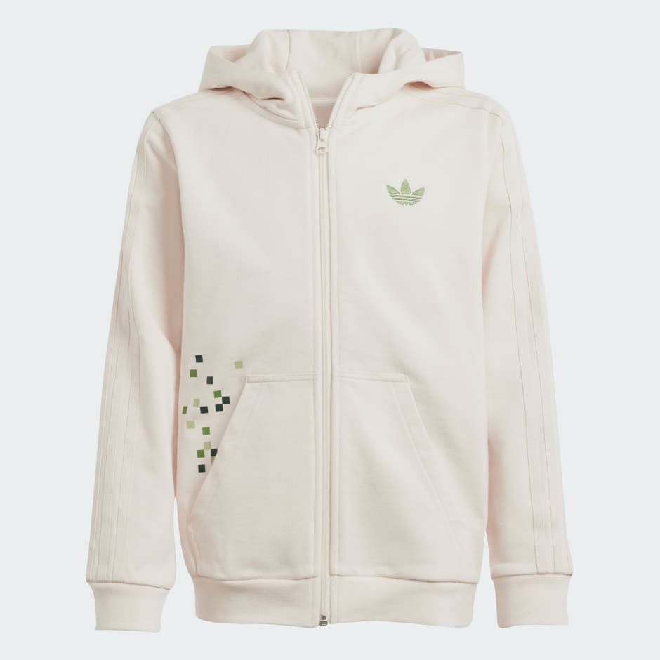 Hanorac cu motiv grafic adidas Originals x Minecraft